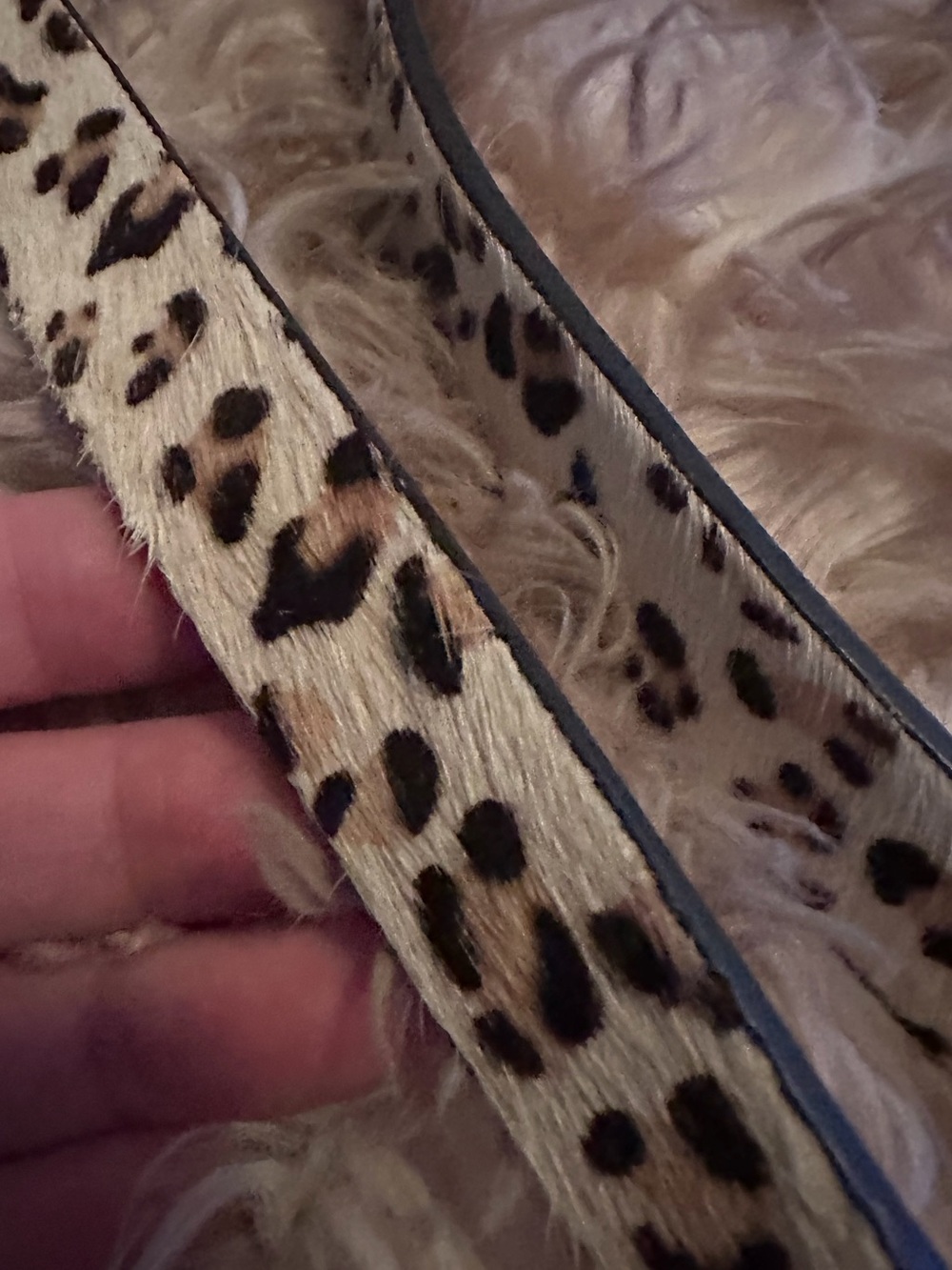 Kate Spade Leopard Print Haircalf Belt - Picture 4 of 8